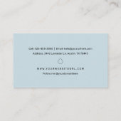 Waterverf Night Sky Essentiële oils Visitekaartje (Achterkant)