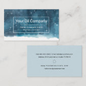 Waterverf Night Sky Essentiële oils Visitekaartje (Voorkant / Achterkant)