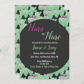 Waterverf Niña Niño Fiesta Kaart (Voorkant / Achterkant)