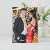 Waterverf Noelle Gold Bedankkaart (Staand voorkant)