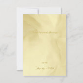 Waterverf Noelle Gold Bedankkaart (Achterkant)