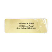 Waterverf Noelle-retouradreslabel Etiket (Voorkant)