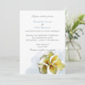 Waterverf noemt "lilies Floral Invitations" Kaart (Staand voorkant)