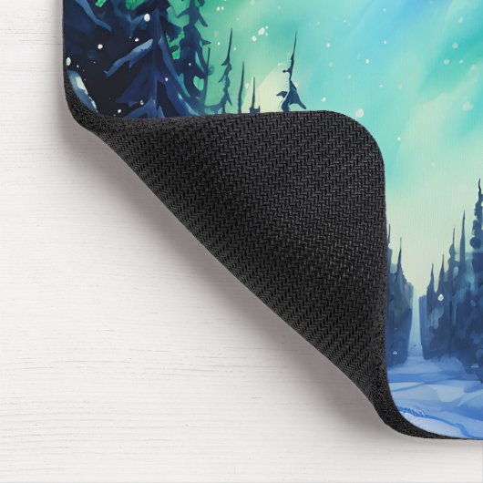 Waterverf noorderlicht aurora borealis muismat (Hoek)