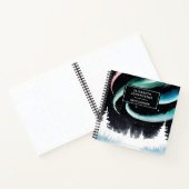 Waterverf noorderlicht zwart wit schetsboek notitieboek (Binnen)