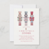 waterverf nootmuskaat kerstdiner uitnodiging (Voorkant)