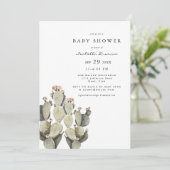 WATERVERF NORAH Bohemian Prickly Pear Cactus Kaart (Staand voorkant)