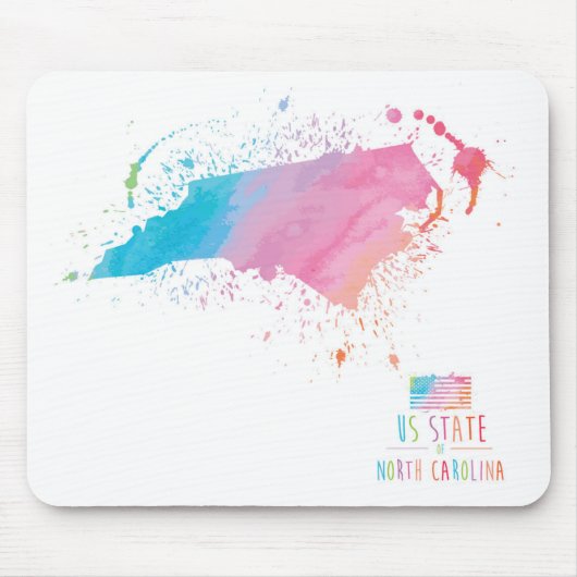 Waterverf | North Carolina Muismat (Voorkant)