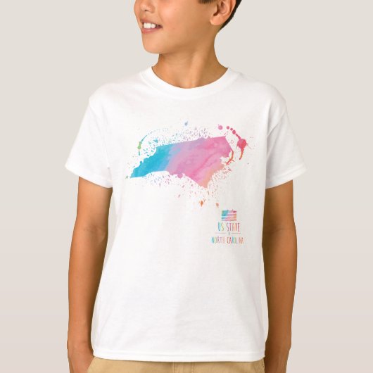 Waterverf | North Carolina T-shirt (Voorkant)