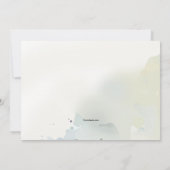 Waterverf Nosegay Condoleance Kaart (Achterkant)