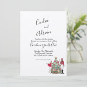 Waterverf notenkraker balletdanser kaart (Staand voorkant)