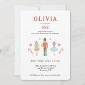 Waterverf notenkraker eerste verjaardag kaart (Voorkant)