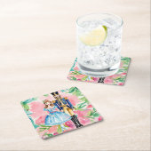 Waterverf Notenkraker en Clara Christmas Kartonnen Onderzetters (Insitu)