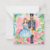 Waterverf Notenkraker en Clara Christmas Notitiekaartje (Voorkant)