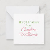 Waterverf Notenkraker en Clara Christmas Notitiekaartje (Achterkant)