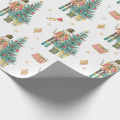 Waterverf Notenkraker en Kerstboom Cadeaupapier (Hoek)