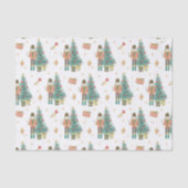 Waterverf Notenkraker en Kerstboom Tissuepapier (Voorkant)