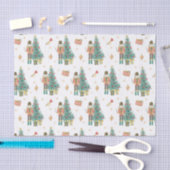 Waterverf Notenkraker en Kerstboom Tissuepapier (Craft)