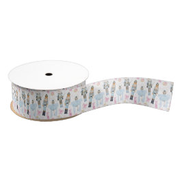 Waterverf notenkraker kerst grosgrain lint