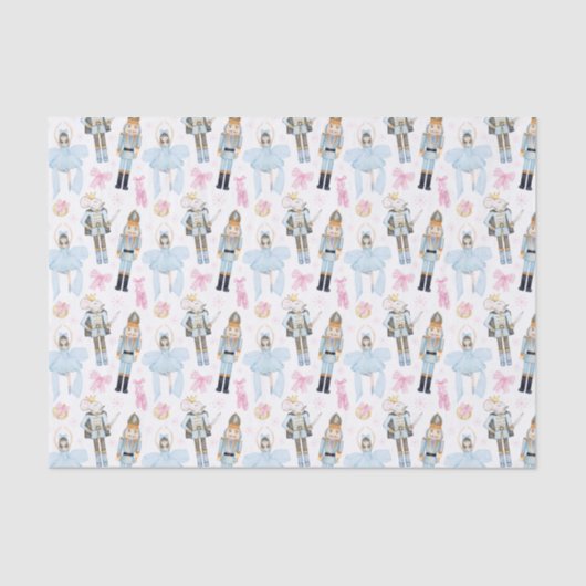 Waterverf notenkraker kerst tissuepapier (Voorkant)