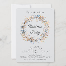 Waterverf notenkraker kerstfeest kaart