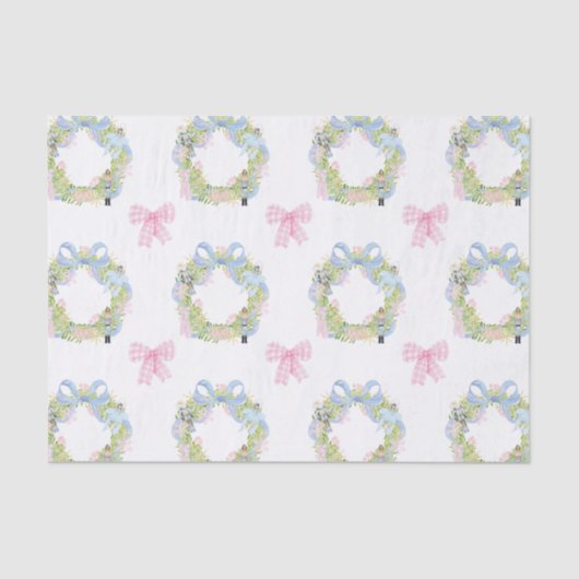 Waterverf notenkraker kerstkrans tissuepapier (Voorkant)