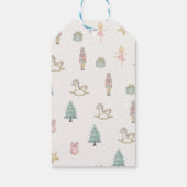 Waterverf Notenkraker Merry Christmas baby shower Cadeaulabel (Achterkant)