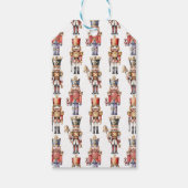 Waterverf Notenkraker Modern Minimal Christmas Cadeaulabel (Achterkant)