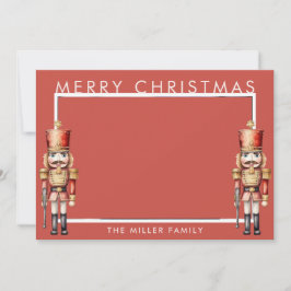 Waterverf Notenkraker Modern Minimal Christmas Feestdagenkaart