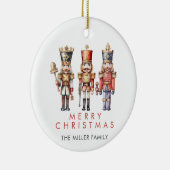 Waterverf Notenkraker Modern Minimal Christmas Keramisch Ornament (Rechts)