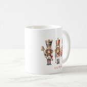 Waterverf Notenkraker Modern Minimal Christmas Koffiemok (Voorkant rechts)