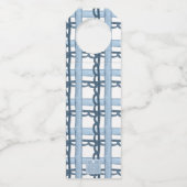 Waterverf Notenkraker Monogram Crest Christmas Flessenhanger (Achterkant)