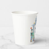 Waterverf Notenkraker Monogram Crest Christmas Papieren Bekers (Rechts)