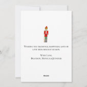 Waterverf Notenkraker Prettig Kerstfeest Feestdagenkaart (Achterkant)