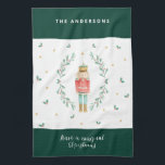 waterverf notenkraker schattig familie kerst theedoek<br><div class="desc">Notenkraker waterverf botanische schattige kerst feestelijke vakantie</div>