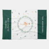 waterverf notenkraker schattig familie kerst theedoek (Horizontaal)