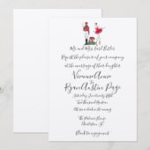 Waterverf Notenkraker Thema Huwelijksuitnodiging Kaart (Voorkant / Achterkant)