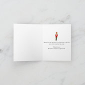 Waterverf notenkraker vrolijk kerstfeest feestdagen kaart (Binnen)