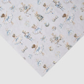 Waterverf Notenkrakerpatroon Kerst Tissuepapier (Detail)