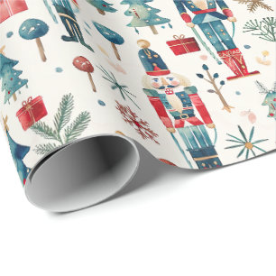 Waterverf Notenkrakers Leuke Kerstbroodje van Cadeaupapier