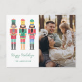 WATERVERF NOTENKRAKERS MET FOTO KERSTMIS BRIEFKAART (Voorkant)