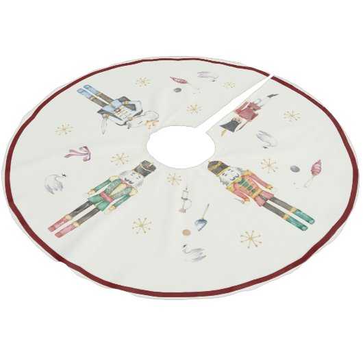 Waterverf notenkrakers thema kerst kerstboom rok (Gekanteld)