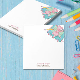 Waterverf Notitie van het Notitieblok van de leraa