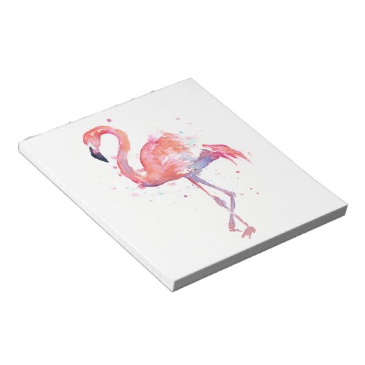 Waterverf Notitieblok Flamingo (Schuin)