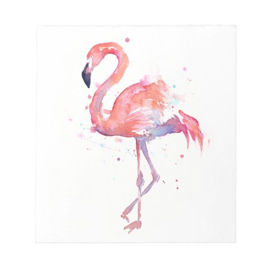 Waterverf Notitieblok Flamingo (Voorkant)