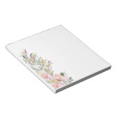 Waterverf Notitieblok Floral Border (Schuin)