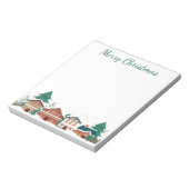 Waterverf Notitieblok kerstwinterstallen (Linkerzijde)