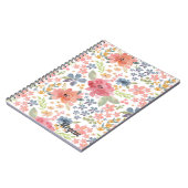 Waterverf Notitieboek met kleurrijke bloemen (Linkerzijde)