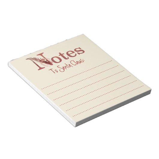 Waterverf notities voor de kerstman notitieblok (Schuin)