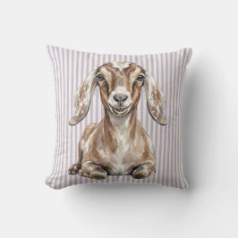 Waterverf Nubische Geit Farmhouse Decor Kussen Cov